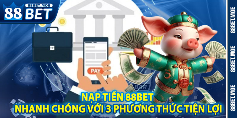 Nạp Tiền 88BET Nhanh Chóng Với 3 Phương Thức Tiện Lợi